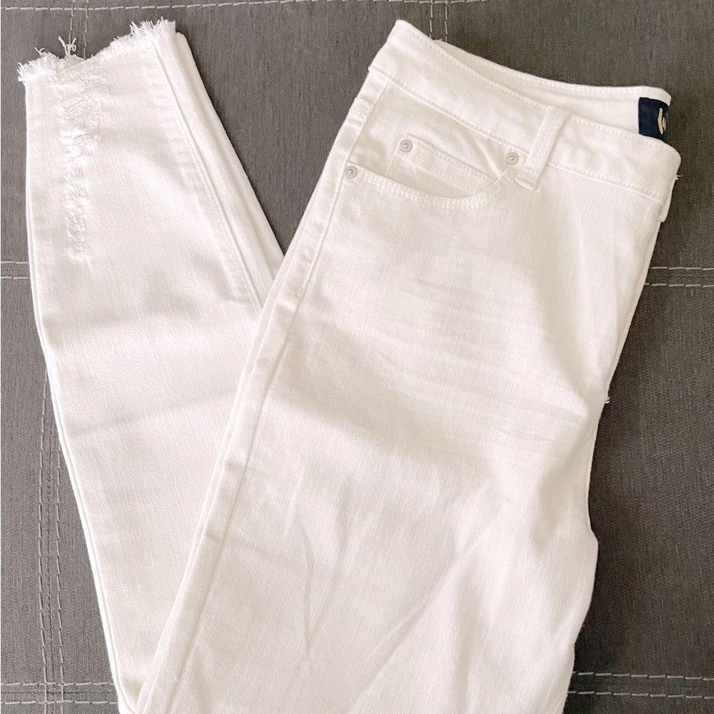 Indigo rein distressed skinny jeans size 13